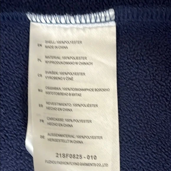 33,000 ft, Blue Zip-Up Jacket Ladies size L . 4 pockets - Picture 10 of 12